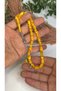 Resin Translucent Powder Amber Prayer Beads, Tassel, Master Craftsmanship, Rhodium Plating - 2