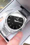 Slim Steel Case Steel Band 5 Atm Water Resistant Silver Color Original Men's Wristwatch Hme2079C3