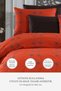 Embroidered 100% Cotton Akfil Duvet Cover Set Double 3 Piece Luxury Quality Dowry Orange - 2