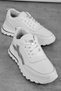 Zarexy Women's Genuine Leather Lace-Up Silver Detailed Sports Shoes 4351 - 2