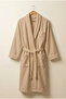 *Export Surplus* Men's Bathrobe 100% Cotton with Shawl Collar and Pocket Detail, Embroidered -Slight Imperfections- - 2