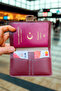 [ We Write Name ] Esther Design Business Card Holder Wallet & Passport & License Case Unisex - 3