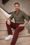 Men's High Waist Loose Leg Tile Cargo Baggy Pants - 4
