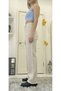 Cream Wide Leg High Waist Jeans Cream Wide Leg Jeans - 3