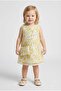 Girl's Off-White Sequin Embroidered Dress with Bag (2-5)