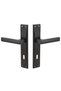 Set of 2 Matte Black Door Handles, Metal Door Handle, Door Handle (Length: 24 Cm, Width: 4 cm) - 2