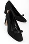 Portiy Women's Gold Buckle Detailed Heeled Shoes 4364 - 2