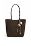 Blair Women's Shoulder Bag with Brown Suede Charm Accessory - 3