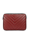 15-15.6 Inch MacBook Air Pro Compatible Shockproof Leather Laptop Bag - Protective Case - Burgundy - 3