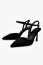 Women's Lura Black Satin Stiletto - 3