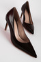 Austy Women's Pointed Toe Thin Patent Leather Heeled Shoes 4360 - 2