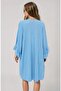 Women's Kimono with Flawed Sleeves and Fabric Features - 7