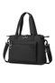 Smart Bags Black Women's Shoulder and Sports Bag Lightweight Fabric Long Strap Multi-Pocket - 3