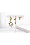 Asymmetric Star & Hoop Steel Earring Set – Single Ear Combination