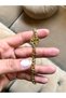 Women's Gold Color Steel Clover Bracelet - 3