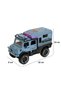 Lighted and Sound Unimog Style Off-Road Caravan Jeep - 18 cm Friction Safari Camping Vehicle - 4