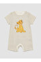 Lcw Baby Ecru Lion King and Mickey Mouse Printed Baby Rompers, Pack of 2 - 2