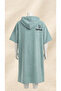 Hooded Towel Poncho Unisex Mint Green Home Poncho - 2