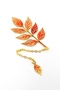 Ash Autumn Tree Leaves Bookmark Metal Bookmark Book Mark with Chain Ay113 - 4
