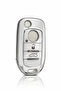 Fiat Egea Nano Key Protection Case White Color Silver Edge
