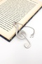 Treble Clef Note Music Musician Artist Steel Bookmark Book Mark with Chain Ay111 - 2