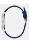 Mens Blue Silver Tone Analog Watch - 2