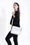 Original Women's White Gray Cross Shoulder Bag - 3