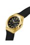 Mens Black Gold Tone Analog Watch - 3