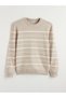 Vizyon New Season Crew Neck Striped Men's Knitwear Sweater - 5