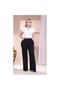 Plus Size Women's Comfortable Fit High Waist Lycra Pants Wide Leg - 2
