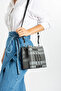 Women's Plaid Hand and Shoulder Bag Suitable for Daily Combinations 6011Mh - 2