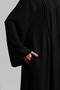 فستان مزين بأزرار مضلعة - أسود - 6