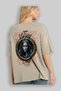 Viking Mythology 10 Back Printed Beige Oversize T-Shirt Men Women Cotton Crew Neck T-Shirt - 3
