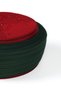 Children's Prayer Scarf - Green Fabric - Burgundy Skullcap - Plain Wrap - Nâli Şerif - 4 Meters - 3