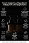 Set of 2 Amber Soap Dispensers with Wooden Stands 220 ml - Kitchen Detergent Dispenser and Liquid Soap Dispenser - 220Hdccoval - 2
