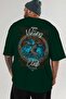 Yggdrasil Back Printed Green Oversize T-Shirt Men Women Cotton Crew Neck Tshirt - 6