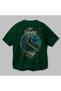 Tyr Back Printed Green Oversize T-Shirt Men's Women's Cotton Crew Neck T-Shirt - 3