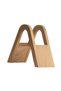 Coffee filter holder with curved top - beech wood