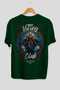 Freyja Back Printed Green Oversize T-Shirt Men's Women's Cotton Crew Neck T-Shirt - 2