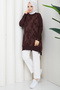 Women's Brush Patterned Silk Kupra Tunic - 4