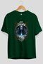 Viking Mythology 11 Pre-Printed Green Oversize T-Shirt Men Women Cotton Crew Neck T-Shirt