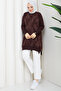 Women's Brush Patterned Silk Kupra Tunic - 2