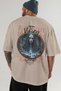 Viking Mythology 11 Back Printed Beige Oversize T-Shirt Men Women Cotton Crew Neck T-Shirt - 5