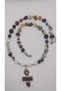 "Royal Whisper" Amethyst & Real Freshwater Pearl Special Design Necklace with Agate and Jasper Natural Stones - 3