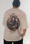 Viking Mythology 20 Back Printed Beige Oversize T-Shirt Men Women Cotton Crew Neck T-Shirt - 6
