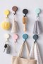 10 Pieces of Colorful Self-Adhesive Bathroom and Kitchen Hangers Bathroom Organizer Wall Cabinet Hanger - 3