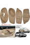 Bora Leather Door Trim Set Beige - Golf 4 Door Interior Ready-To-Install Leather Covering