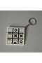 Movable Xox Game Keychain - Stress-Relieving Fun Tic Tac Toe Brain Teaser - Bag and Key Ornament - 2