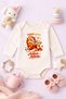 Baby Bodysuit with Funny Text and My Lion Family Printed on It, 100% Cotton Body (Newborn & Baby) - 2