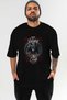 Viking Mythology 28 Pre-Printed Black Oversize T-Shirt Men Women Cotton Crew Neck Tee Shirt - 2